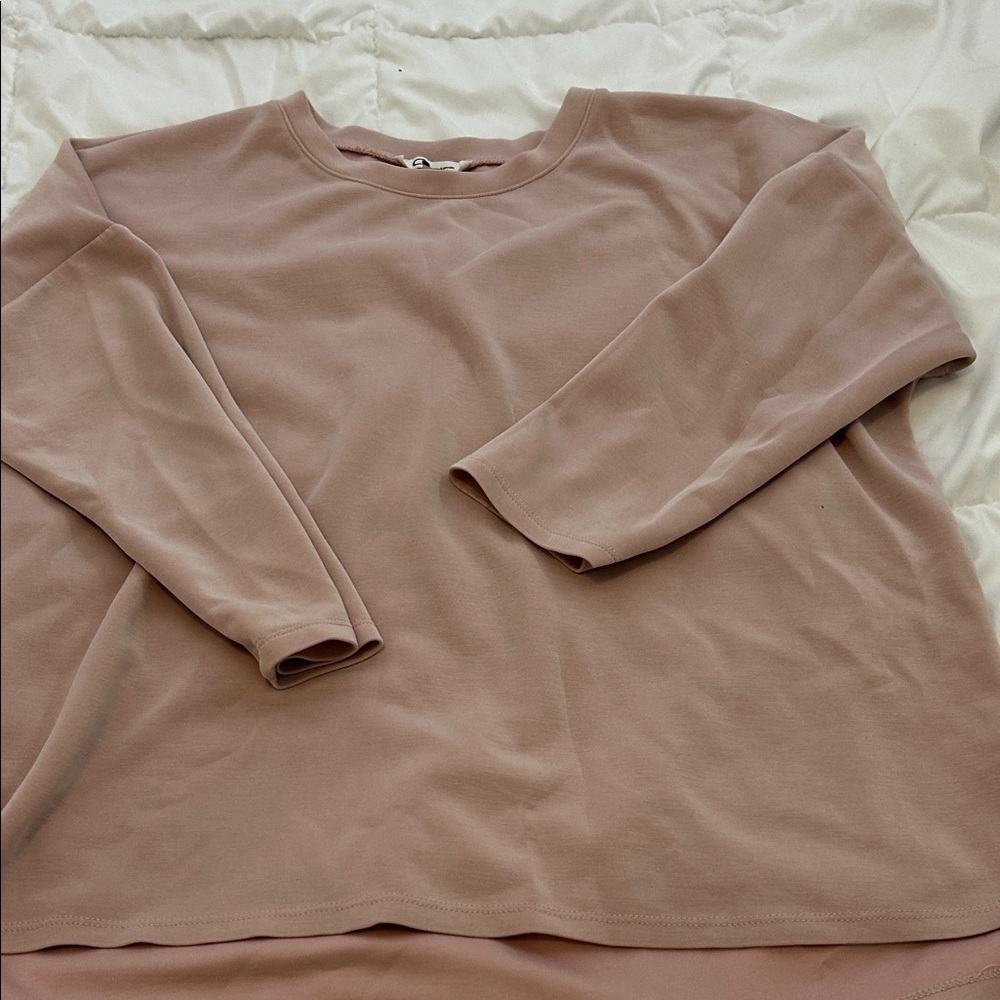 Cable & Gauge Blush Long Sleeve Top